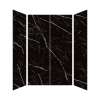 Transolid TWK604896C-KI03H Titan 60-in x 48-in x 96-in 4-Piece Shower Wall Kit, Black Caruso (Honed)