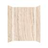 Transolid TWKE603696-KI32H Titan Eco 60-in x 36-in x 96-in 3-Piece Shower Wall Kit, Savanna Creme (Honed)