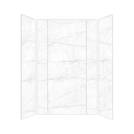 Transolid TWKE603696-KI58H Titan Eco 60-in x 36-in x 96-in 3-Piece Shower Wall Kit, Summit (Honed)