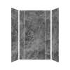 Transolid TWKE603696-KI63H Titan Eco 60-in x 36-in x 96-in 3-Piece Shower Wall Kit, Maelstrom Grey (Honed)