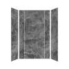 Transolid TWKEC603696-KI63G Titan Eco 60-in x 36-in x 96-in 3-Piece Shower Wall Kit, Maelstrom Grey (Glossy)