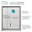 SBP487808C-PC Stratford 48-in x 78-in Bypass Shower Door With 5/16-in Clear Glass And Round Tube Handles, Polished Chrome