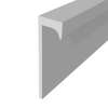 Titan 96-in Aluminum Square Edge Trim (2-Pack), Grey, TSET962-39