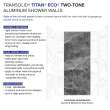 Transolid TWKE603696-SKI58HBKI63H Titan Eco 60-in x 36-in x 96-in 3-Piece Shower Wall Kit, Summit/Maelstrom Grey (Honed)