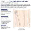 Transolid TWK603696C-KI32G Titan 60-in x 36-in x 96-in 4-Piece Shower Wall Kit, Savanna Creme (Glossy)