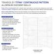 Transolid TWK603696C-KI58H Titan 60-in x 36-in x 96-in 4-Piece Shower Wall Kit, Summit (Honed)