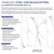 Transolid TWK604896C-KI01G Titan 60-in x 48-in x 96-in 4-Piece Shower Wall Kit, White Caruso (Glossy)
