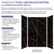 Transolid TWK604896C-KI03H Titan 60-in x 48-in x 96-in 4-Piece Shower Wall Kit, Black Caruso (Honed)