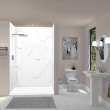 Transolid TWKE603696-KI01H Titan Eco 60-in x 36-in x 96-in 3-Piece Shower Wall Kit, White Caruso (Honed)