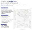 Transolid TWKE603696-KI80H Titan Eco 60-in x 36-in x 96-in 3-Piece Shower Wall Kit, Summit Gold (Honed)