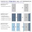 Transolid TWKE603696-KI03H Titan Eco 60-in x 36-in x 96-in 3-Piece Shower Wall Kit, Black Caruso (Honed)
