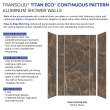 Transolid TWKEC603696-KI82H Titan Eco 60-in x 36-in x 96-in 3-Piece Shower Wall Kit, Sahara (Honed)