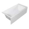 UATTR603017-R Ursula AFR 60-in x 30-in x 17-in Alcove Acrylic Bathtub With Right Hand Drain, White (Glossy)