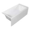 UATTR603622-R Ursula AFR 60-in x 36-in x 22-in Alcove Acrylic Bathtub With Right Hand Drain, White (Glossy)