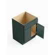 27-in x 21-in x 35-in Ready to Assemble Slim Shaker Double Door Single Drawer Front Vanity Sink Base Cabinet, Green