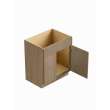 24-in x 21-in x 35-in Ready to Assemble Slim Shaker Vanity Combo Base Cabinet With Two Drawers on Left, Tan Wood