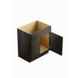 33-in x 21-in x 35-in Ready to Assemble Slim Shaker Vanity Combo Base Cabinet With Two Drawers on Left, Smokey Grey