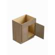 33-in x 21-in x 35-in Ready to Assemble Slim Shaker Vanity Combo Base Cabinet With Two Drawers on Left, Tan Wood