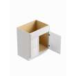 33-in x 21-in x 35-in Ready to Assemble Slim Shaker Vanity Combo Base Cabinet With Two Drawers on Left, White