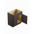 24-in x 21-in x 35-in Ready to Assemble Shaker Vanity Combo Base Cabinet With Two Drawers on Left, Smokey Grey