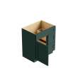 30-in x 21-in x 35-in Ready to Assemble Shaker Vanity Combo Base Cabinet With Two Drawers on Right, Green