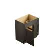 27-in x 21-in x 35-in Ready to Assemble Shaker Vanity Combo Base Cabinet With Two Drawers on Right, Smokey Grey