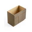 36-in x 21-in x 35-in Ready to Assemble Slim Shaker Vanity Combo Base Cabinet With Two Drawers on Left, Tan Wood