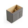 36-in x 21-in x 35-in Ready to Assemble Slim Shaker Vanity Combo Base Cabinet With Two Drawers on Right, Light Grey
