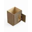 24-in x 21-in x 35-in Ready To Assemble Shaker Double Door Single Drawer Front Vanity Sink Base Cabinet, Tan Wood