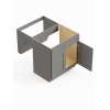 30-in x 21-in x 33-in Ready to Assemble Shaker Double Door Double Drawer Front ADA Vanity Sink Base Cabinet, Light Grey