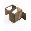 36-in x 21-in x 33-in Ready to Assemble Slim Shaker Double Door Double Drawer Front ADA Vanity Sink Base Cabinet, Tan Wood