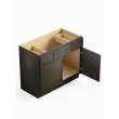 36-in x 21-in x 35-in Ready to Assemble Slim Shaker Vanity Combo Base Cabinet, Smokey Grey