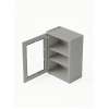 9 in. x 36 in. Ready to Assemble Wall Cabinet with Single Remington Frame Clear Glass Door, Light Grey, W0936GD-RTA-FR01-LG-C