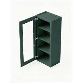 21 in. x 42 in. Ready to Assemble Wall Cabinet with Single Remington Frame Clear Glass Door, Green, W2142GD-RTA-FR01-GR-C
