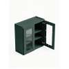 27 in. x 36 in. Ready to Assemble Wall Cabinet with Double Remington Frame Clear Glass Doors, Green, W2736GD-RTA-FR01-GR-C
