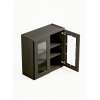 27 in. x 36 in. Ready to Assemble Wall Cabinet with Double Remington Frame Clear Glass Doors, Smokey Grey, W2736GD-RTA-FR01-SG-C