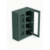 33 in. x 42 in. Ready to Assemble Wall Cabinet with Double Remington Frame Clear Glass Doors, Green, W3342GD-RTA-FR01-GR-C