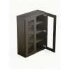 33 in. x 42 in. Ready to Assemble Wall Cabinet with Double Remington Frame Clear Glass Doors, Smokey Grey, W3342GD-RTA-FR01-SG-C