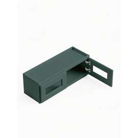 24 in. x 18 in. Ready to Assemble Wall Cabinet with Remington Frame Clear Glass Door, Green, W2418GD-RTA-FR01-GR-C