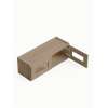 36 in. x 12 in. Ready to Assemble Wall Cabinet with Remington Frame Clear Glass Door, Tan Wood, W3612GD-RTA-FR01-TW-C