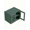 33 in. x 24 in. x 24 in. Ready to Assemble Wall Refrigerator Cabinet with Remington Frame Clear Glass Door, Green, W332424GD-RTA-FR01-GR-C