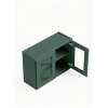 30 in. x 24 in. Ready to Assemble Wall Cabinet with Remington Frame Clear Glass Door, Green, W3024GD-RTA-FR01-GR-C