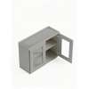30 in. x 24 in. Ready to Assemble Wall Cabinet with Remington Frame Clear Glass Door, Light Grey, W3024GD-RTA-FR01-LG-C