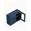 30 in. x 24 in. Ready to Assemble Wall Cabinet with Remington Frame Clear Glass Door, Navy Blue, W3024GD-RTA-FR01-NB-C