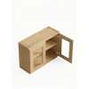 30 in. x 24 in. Ready to Assemble Wall Cabinet with Remington Frame Clear Glass Door, Tan Wood, W3024GD-RTA-FR01-TW-C