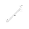 WC648-181 Lusso .5-in x 6-in x 48-in Surface Wall Cap, Palladio White