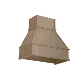 Transolid Wood Kitchen Range Hood, 38-in W x 22-in D x 33.5-in H, Tan Wood, WH3619-ASM-TW