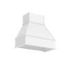 Transolid Wood Kitchen Range Hood, 38-in W x 22-in D x 33.5-in H, White, WH3619-ASM-WH