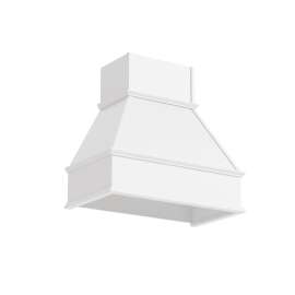 Transolid Wood Kitchen Range Hood, 38-in W x 22-in D x 33.5-in H, White, WH3619-ASM-WH