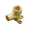 TruuFlo 1807D012012-25 1/2-in PEX x 1/2-in FNPT Lead Free Brass Crimp Drop Ear Elbow (25/Bag)